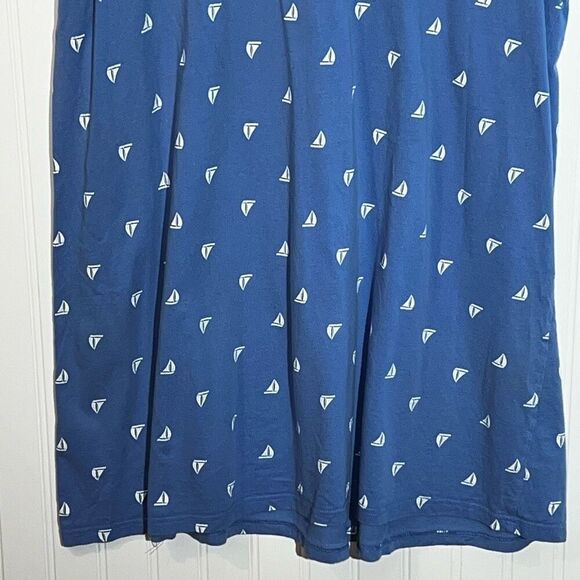 Bamboo Traders Tank Dress Women’s XXLarge Blue Sail Boat Print Elastic Waist - Picture 7 of 7